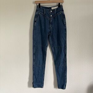 Rag & Bone Women's Size 24 Blue Yoke Split Hem Jeans